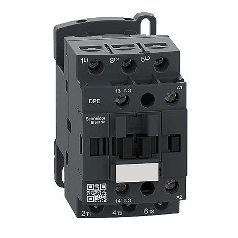 Schneider Electric - DPE18B7 Easy TeSys IEC 접촉기, 7.5HP, 480V, 24VAC 코일, DIN 레일 장착/나사 고정